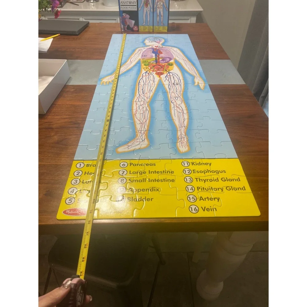 Melissa &‎ Doug Human Anatomy Floor Puzzle 100 Piece Extra Large 4 Feet Tall 445